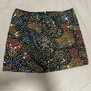 Sequence multicolor, mini skirt